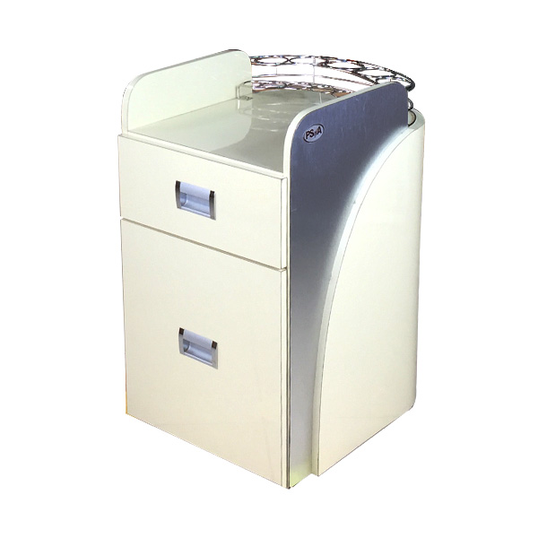 Pedi Cart D-100 (Beige / Aluminum)